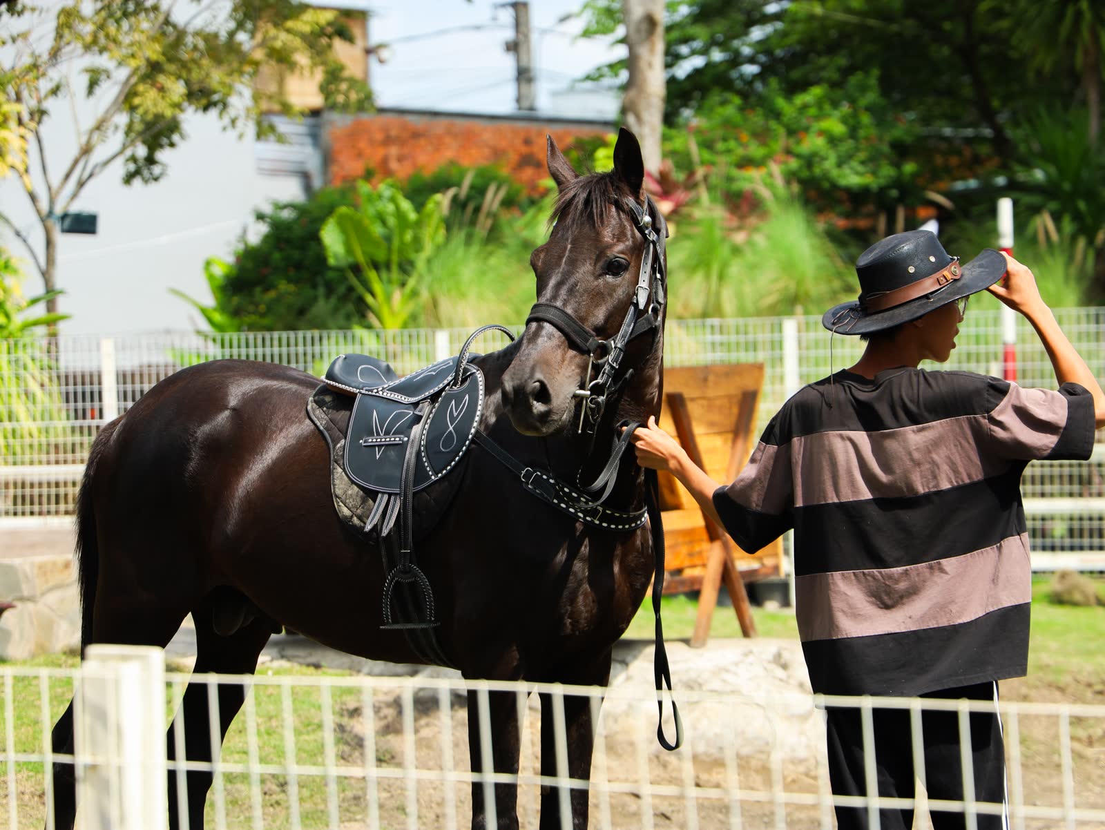 Gia đình trải nghiệm tại Ông Quan Farm