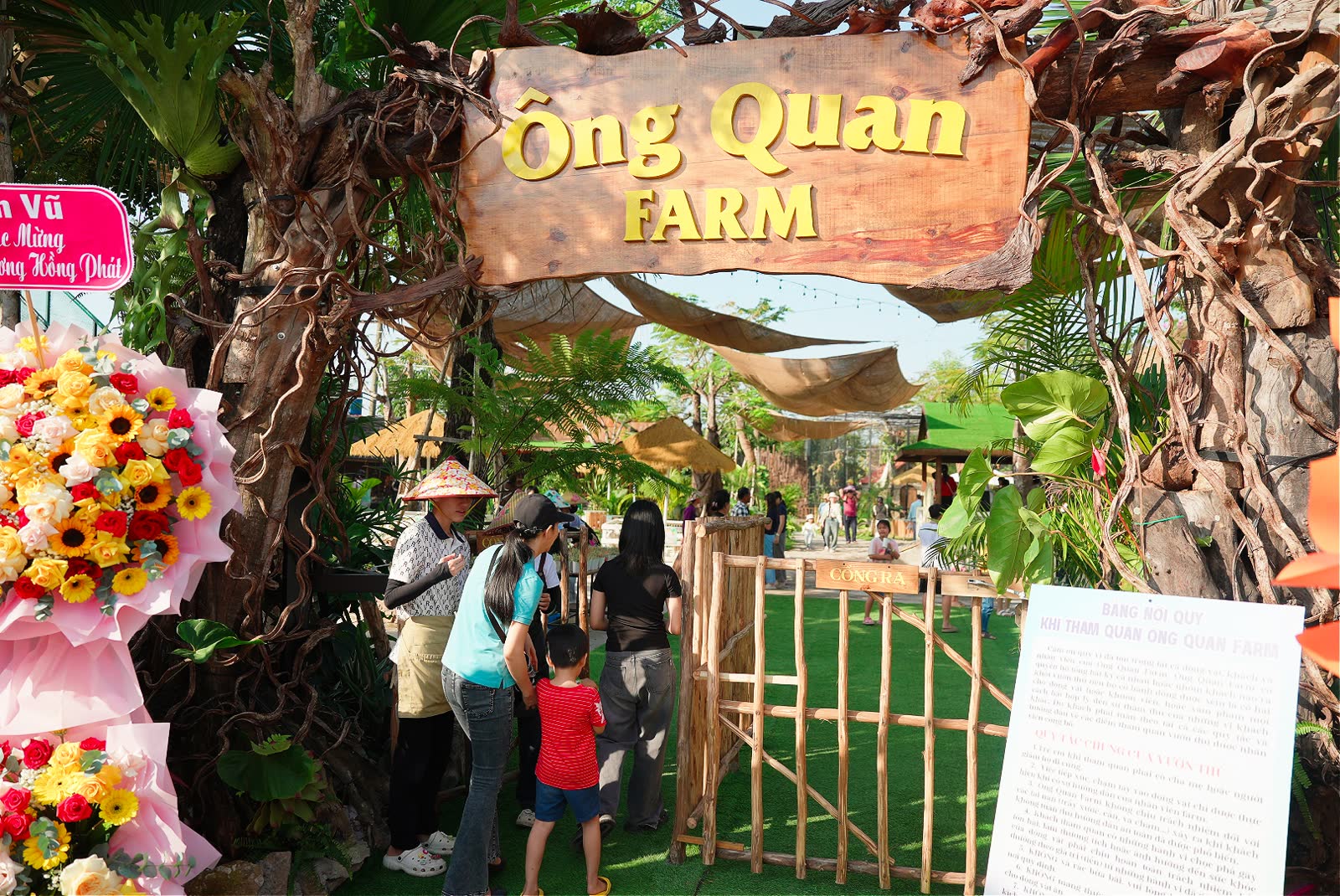 Khu trải nghiệm tại Ông Quan Farm